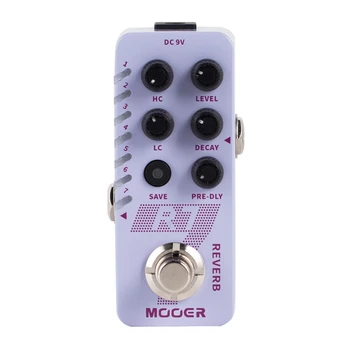 Процессор Цифровой Реверберации Гитарных эффектов MOOER R7 с 7-тональным Эффектом Реверберации для Обхода гитарного буфера Новая Микро Педаль