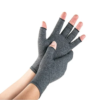 (Прямая поставка) Компрессионные перчатки от артрита для женщин, мужчин, дышащие компрессионные перчатки без пальцев, облегчающие руки, носки