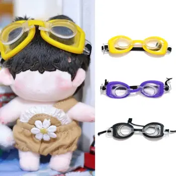 Разноцветные мини-круглые очки для 10-сантиметровой хлопковой куклы, милые очки в форме краба, реквизит для фотосессии, очки для куклы, аксессуары для куклы-младенца