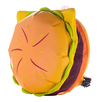 Рюкзак для Гамбургеров из Искусственной Кожи, Сумка-Тоут Большой Емкости, Модный Рюкзак для Чизбургеров для Женщин, Мужчин, Пляжных Путешествий, Покупок