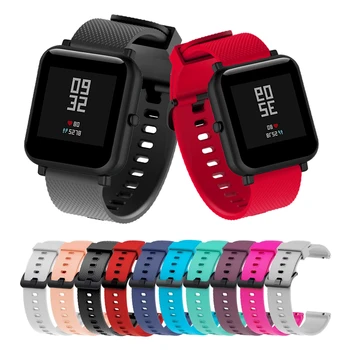 Силиконовый ремешок для часов, браслет для huami, Xiaomi, Amazfit Bip, сменный спортивный браслет для Samsung Galaxy Watch Active/ Gear Sport