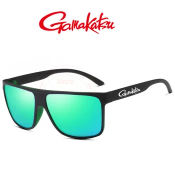 Солнцезащитные очки с поляризацией Gamakatsu Ultraviolet 400 Спортивный Ретро Тренд Красочная пленка Зеркало для верховой езды Солнцезащитные очки для вождения Очки для рыбалки