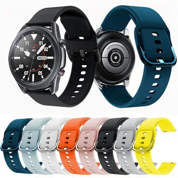 Спортивный сменный ремешок для Samsung Galaxy Watch 3 41 мм 45 мм смарт-часов Силиконовый модный ремешок Galaxy 42 мм 46 мм/браслет Gear S3 S2