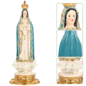 Статуэтка Девы Марии, Религиозная Статуэтка Мария, Настольный реквизит из смолы Maria Craft
