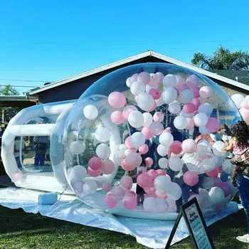 шатер Иглу Дома пузыря 4м раздувной напольный Шатер пузыря для располагаться лагерем с Вентилятором Те