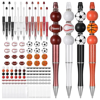 16 Комплектов шариковых ручек, набор для изготовления ручек из бисера своими руками, подарки для детей, школьников, офиса