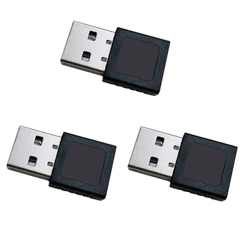 3X Mini USB Модуль считывания отпечатков пальцев Устройство USB считыватель отпечатков пальцев для Windows 10 11 Привет, биометрический ключ безопасности