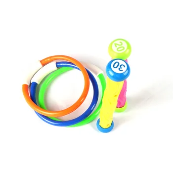 5 ШТ. разноцветных палочек для дайвинга, раковина для бассейна, кольцо для дайвинга, игрушки для бассейна, детские игрушки для дайвинга (случайное количество и цвет)
