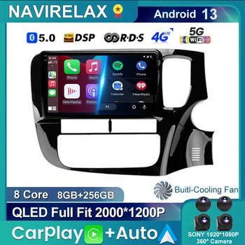 9-дюймовый Автомобильный Радиоприемник Android 13 Auto Multimedia Для Mitsubishi Outlander 3 2012-2018 Правосторонний водитель Carplay 4G 2din авторадио