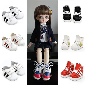 Высококачественная обувь для кукол BJD 5 см 1/6, обувь ручной работы для кукол, мини-спортивные аксессуары для кукол из искусственной кожи, игрушки для детей, аксессуары BJD