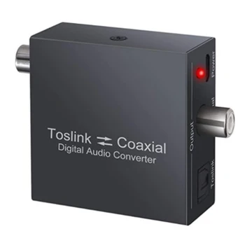 Двунаправленный коаксиальный преобразователь, оптический SPDIF Toslink в коаксиальный Toslink и коаксиальный преобразователь SPDIF Toslink в оптический