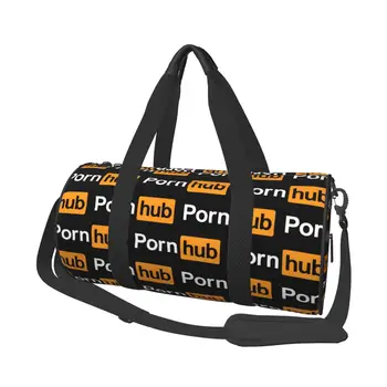 Дизайн логотипа P-Pornhubs, спортивная сумка, модные спортивные сумки для плавания, мужская Женская Большая новинка, сумка для фитнеса, водонепроницаемые сумки на заказ