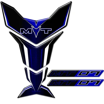 Для Yamaha MT07 MT 07 Накладка На Бак Мотоцикла Защита Колена Обтекателя Значок Логотипа Защитные Наклейки 2017 2018 2019 2020