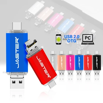 Для Мобильного Телефона USB Флэш-накопитель 128 ГБ TYPE-C OTG 3 в 1 Memory Stick 64 ГБ Бесплатный Пользовательский Логотип PenDrive 32 ГБ Металлический U-диск 16 ГБ 8 ГБ