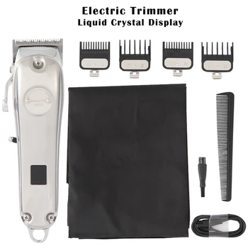 Набор машинок для стрижки волос, Электрический Триммер для волос, перезаряжаемый USB, ЖК-дисплей, Аккумуляторная Бритва, Триммер, мужская Парикмахерская Машинка для стрижки волос