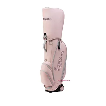 Новая корейская сумка для гольфа Сумка-тележка для гольфа Мужская и женская удобная стандартная сумка-тележка на колесиках