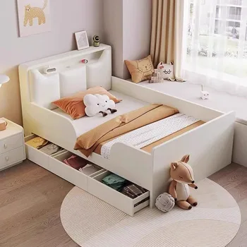 Полностью Деревянная Современная Детская кровать, платформа для пола, Новый Узор, Роскошная Детская кровать, Минималистская Детская мебель Camas Infantiles