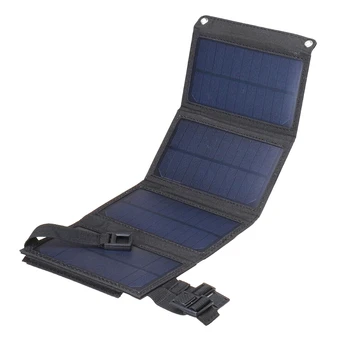 Складная Солнечная Панель Солнечный Элемент С Выходом USB Солнечное Зарядное Устройство Для Кемпинга Сотовый Телефон Планшетные Устройства Power Bank